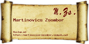 Martinovics Zsombor névjegykártya